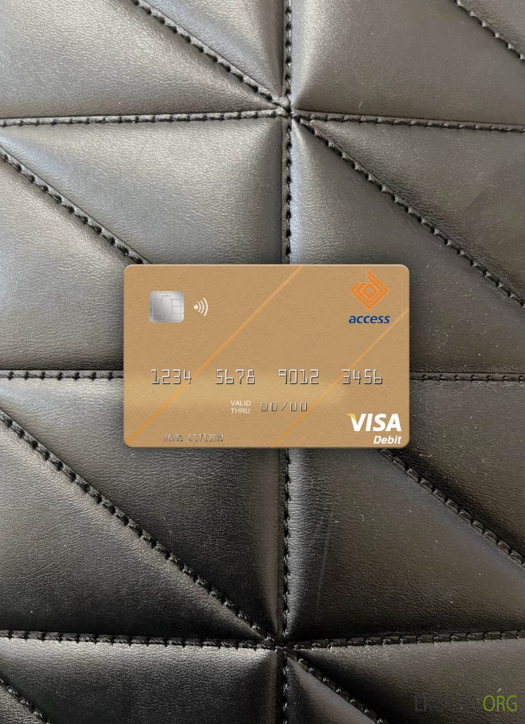 Gambie Access Bank carte de débit visa photolook , avant